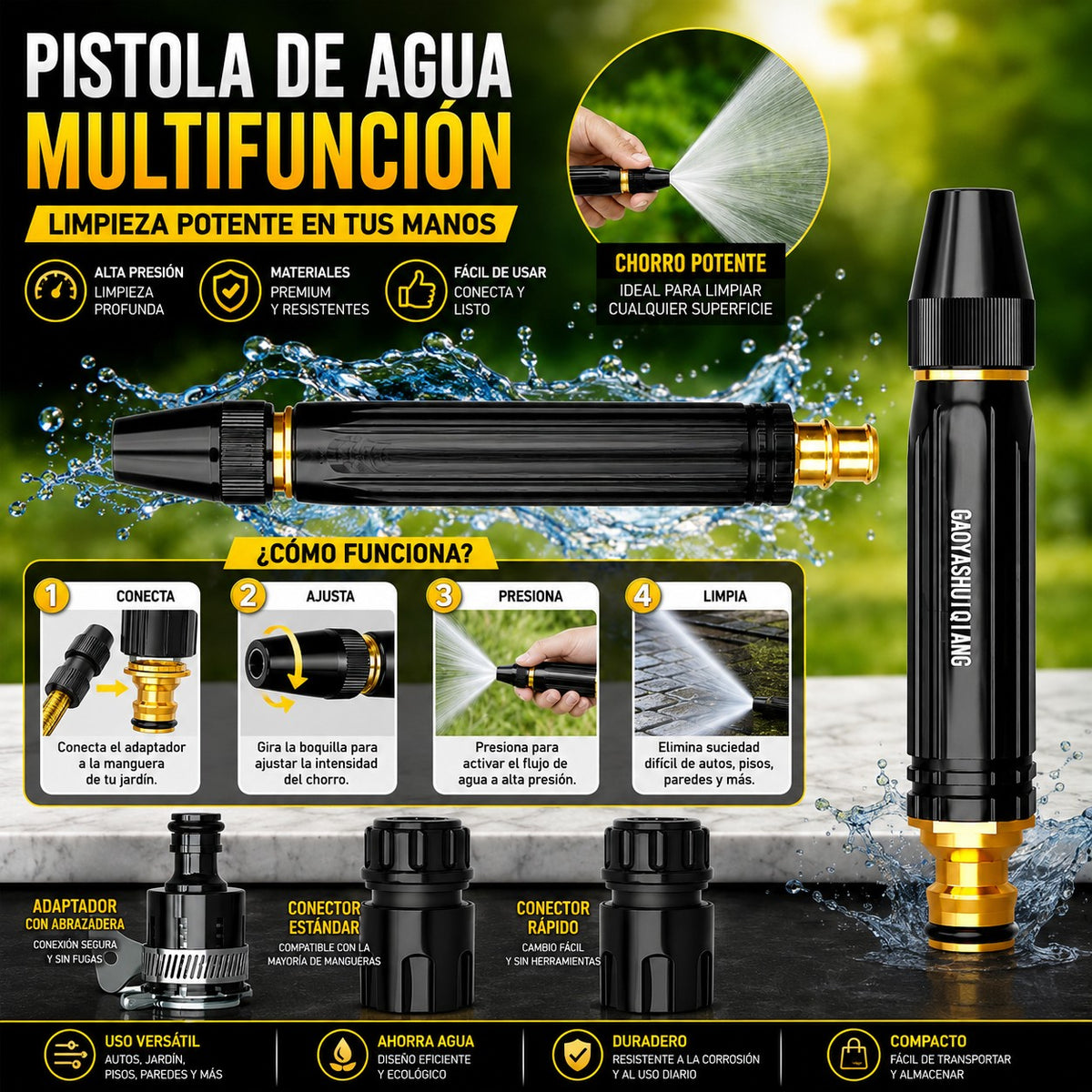 Boquilla de Alta Presión HidroForce Pro