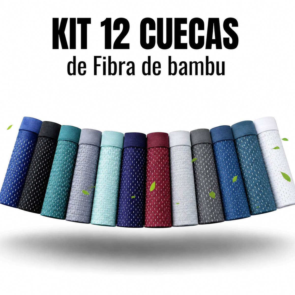 Kit 12 boxers ComfortMax toque helado