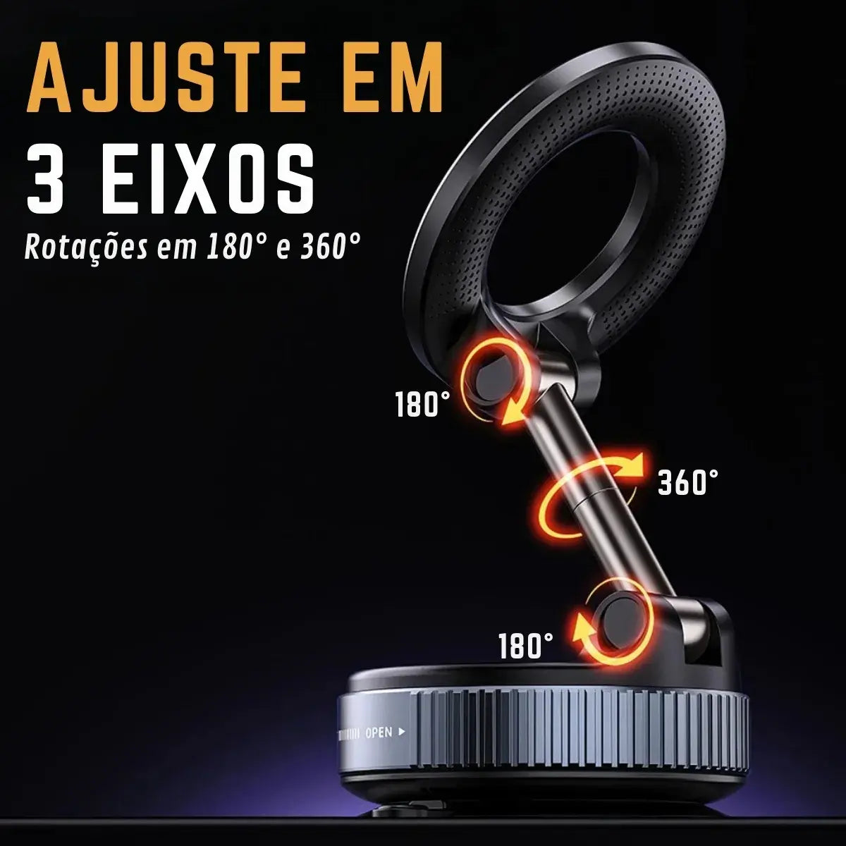 Suporte Magnético Para Celular 360° FijaMax™ [GRABA EN CUALQUIER LUGAR]