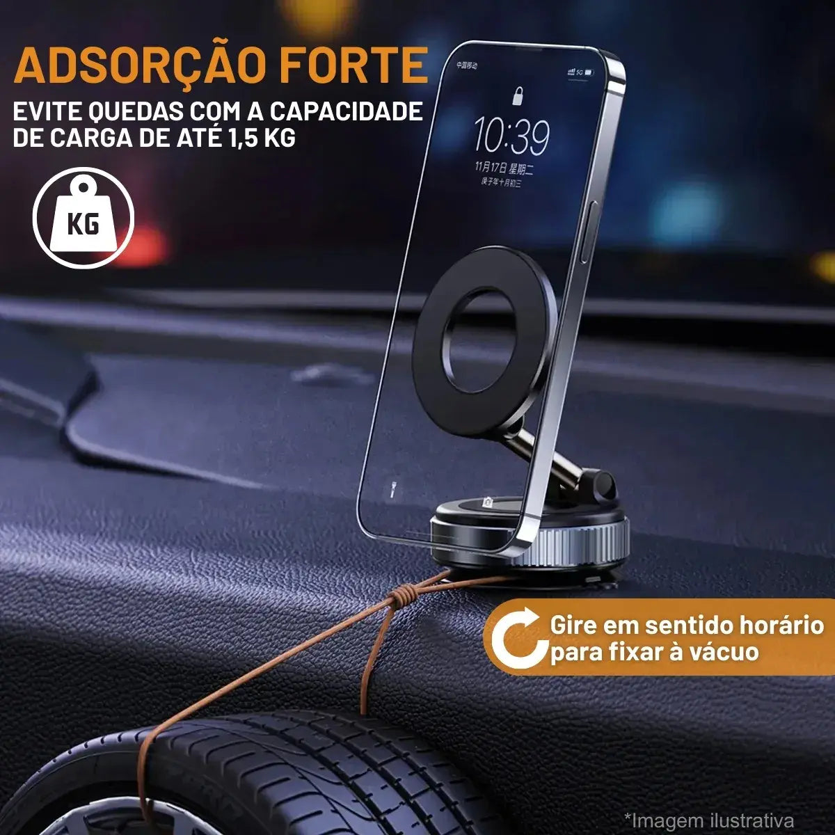 Suporte Magnético Para Celular 360° FijaMax™ [GRABA EN CUALQUIER LUGAR]