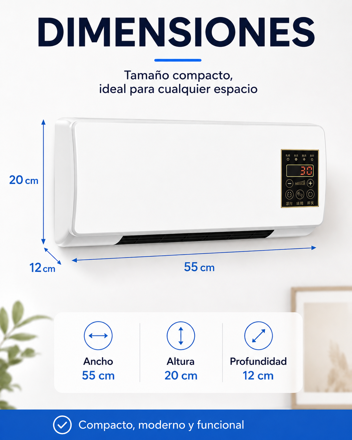 AirDuo control remoto incluido