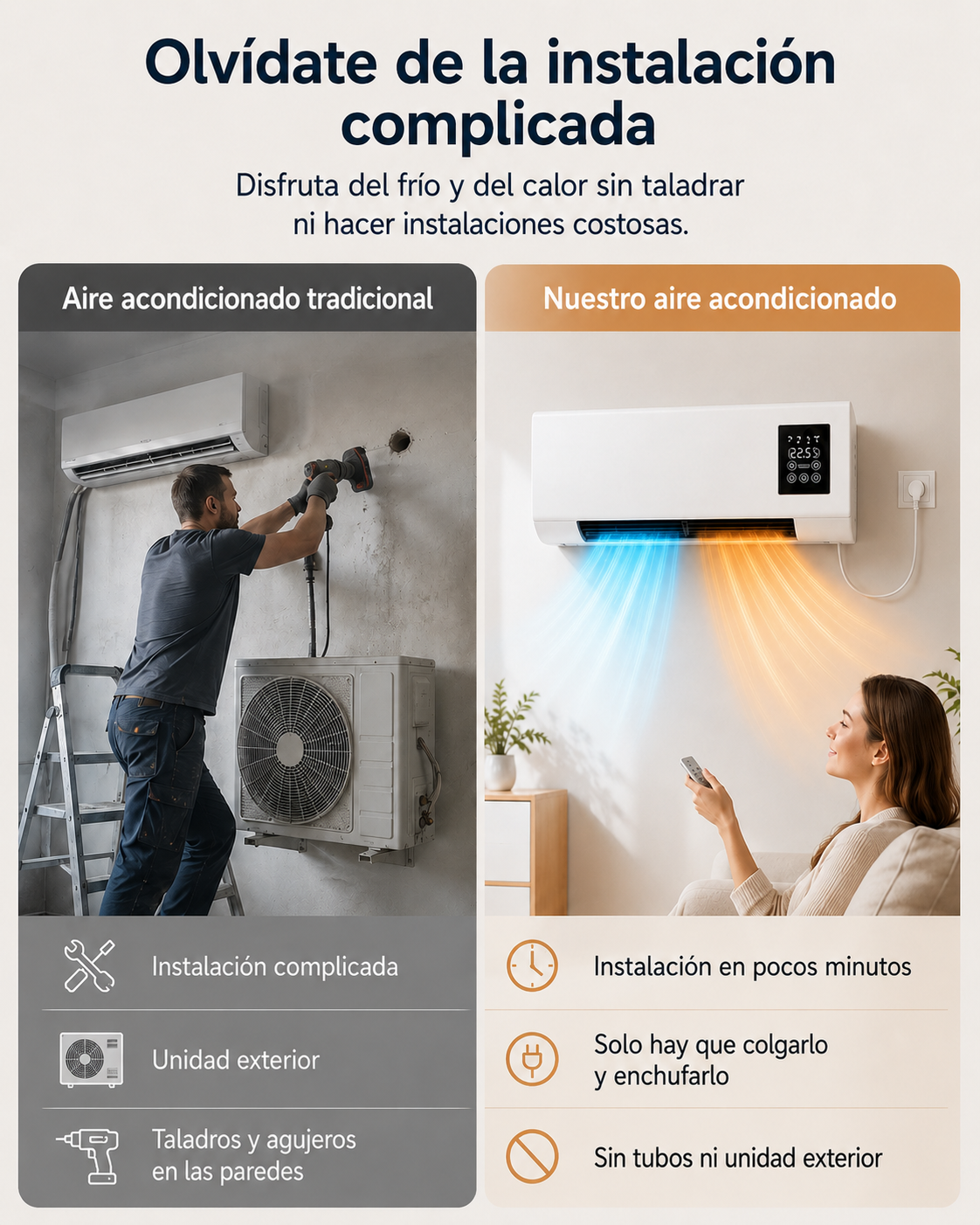 AirDuo refrigerador calefactor ventilador 3 en 1