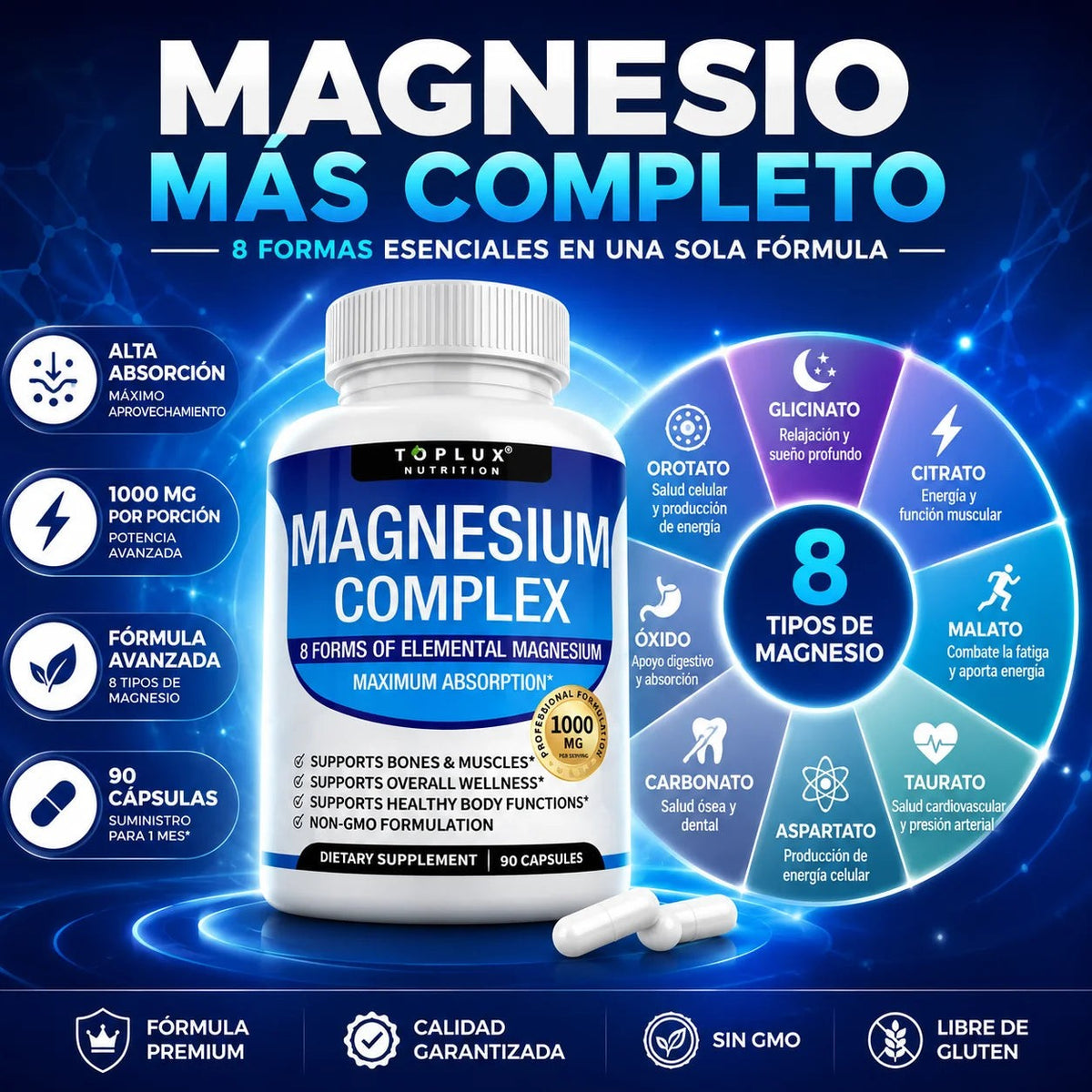 MagnoVital Magnesio Complex 8 en 1